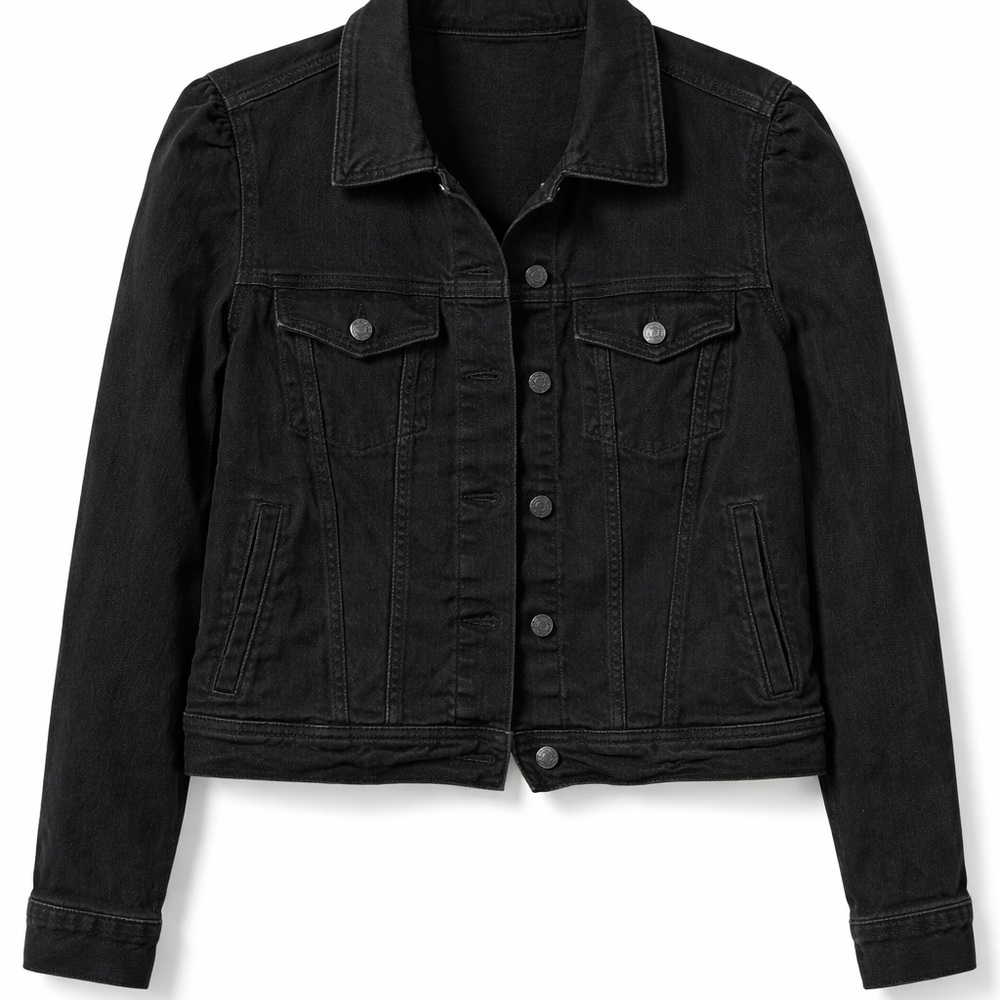 GAP Black Denim Jean Jacket